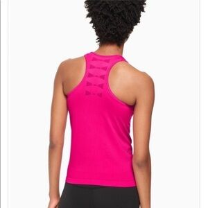 Kate Spade Hot Pink Racerback Bow Accent Active Tank Top Size M NEW